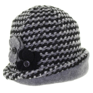 cappello lana bicolore